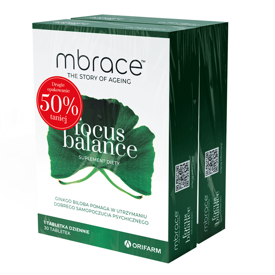 Mbrace Focus Balance, 2 x 30 comprimate