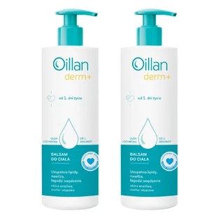 Set Oillan Derm+, lait corporel, dès le 1er jour, 2 x 400 ml