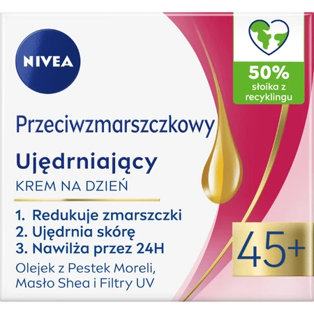 Nivea, anti-wrinkle day cream with strengthening effect SPF 15 45 +, 50 ml