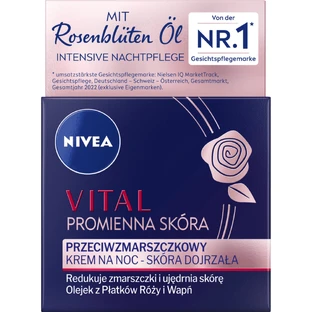Nivea Vital Radiant Skin, Anti-Falten-Nachtcreme, reife Haut, 50 ml