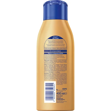 Nivea Sun Touch, loción corporal bronceadora, 400 ml