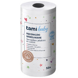 Tami MyBaby, cotton towels for newborns and babies, in roll, 50 pieces