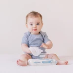 WaterWipes Bio, vochtige doekjes, water, vanaf de geboorte, 12 x 60 st.
