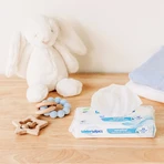 WaterWipes Bio, vochtige doekjes, water, vanaf de geboorte, 12 x 60 st.