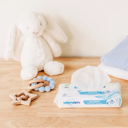 WaterWipes Bio, vochtige doekjes, water, vanaf de geboorte, 12 x 60 st.