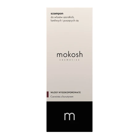 Mokosh, shampoo for rough, brittle and curly hair, cherries with amber, 200 ml