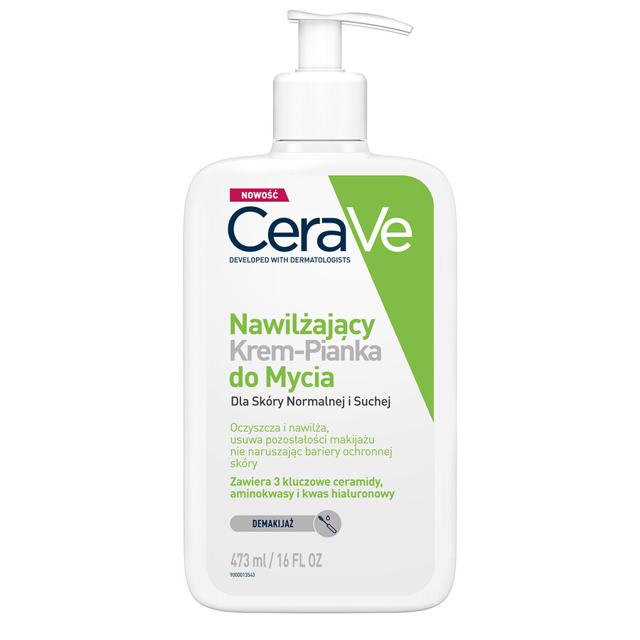 Acquista CeraVe, detergente in crema-schiuma idratante, pelle normale e secca, 473 ml CeraVe, detergente in crema-schiuma idratante, pelle normale e secca, 473 ml