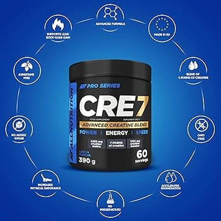 Allnutrition Pro Series CRE7, Zitronengeschmack, 390 g