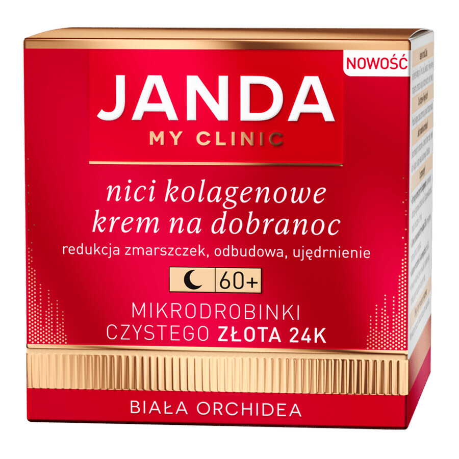 Janda My Clinic Collagen Threads 60+, Creme zum Schlafengehen, 50 ml