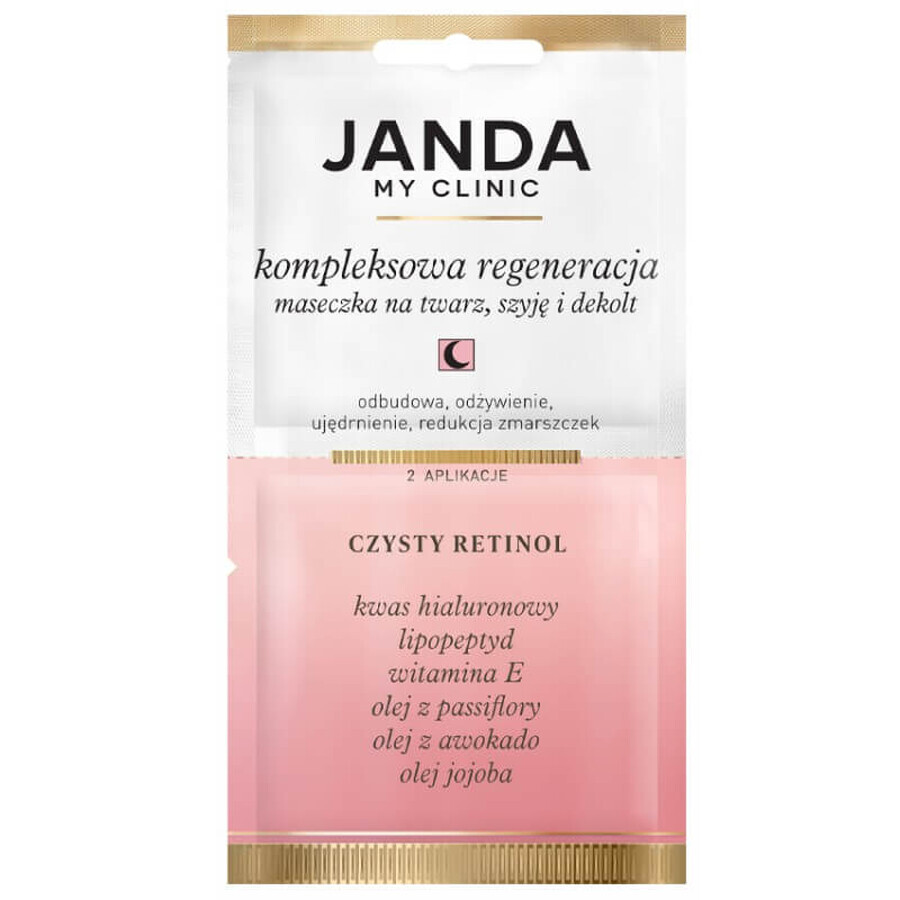 Comprar Janda My Clinic Hilos de Colágeno, Mascarilla para rostro, cuello y escote, Retinol Puro, 8 ml Janda My Clinic Hilos de Colágeno, Mascarilla para rostro, cuello y escote, Retinol Puro, 8 ml