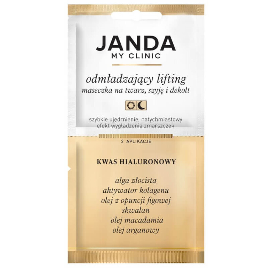 Winkel op Janda My Clinic Collagen Threads, gezichts-, hals- en decolletémasker, hyaluronzuur, 8 ml Janda My Clinic Collagen Threads, gezichts-, hals- en decolletémasker, hyaluronzuur, 8 ml