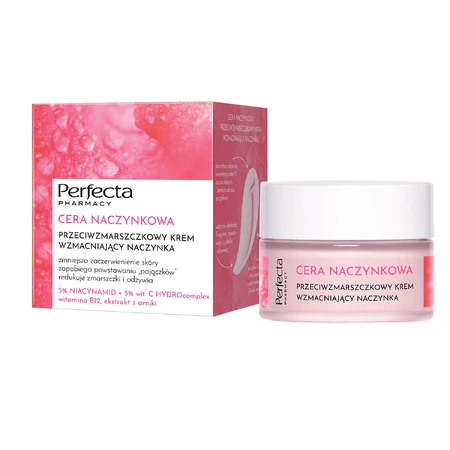 Perfecta Cera Naczynkowa, crema antiarrugas que fortalece los capilares, 50 ml
