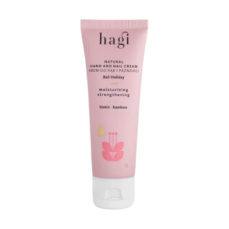 Hagi Holidays in Bali, natürliche Hand- und Nagelcreme, feuchtigkeitsspendend und stärkend, 50 ml