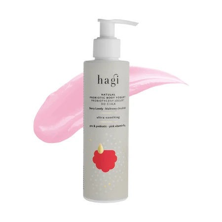 Hagi Raspberry Bough, yaourt corporel probiotique, ultra apaisant, 200 ml