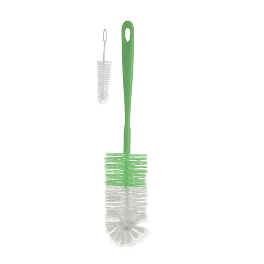 Boutique BabyOno, goupillon pour biberons et tétines avec mini-brosse, vert BabyOno, goupillon pour biberons et tétines avec mini-brosse, vert