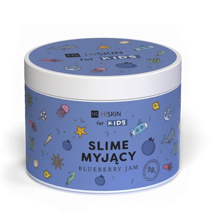 Cumpără HiSkin For Kids Slime wash, gelatină de spălare corporală pentru copii, gem de afine, 150 ml HiSkin For Kids Slime wash, gelatină de spălare corporală pentru copii, gem de afine, 150 ml