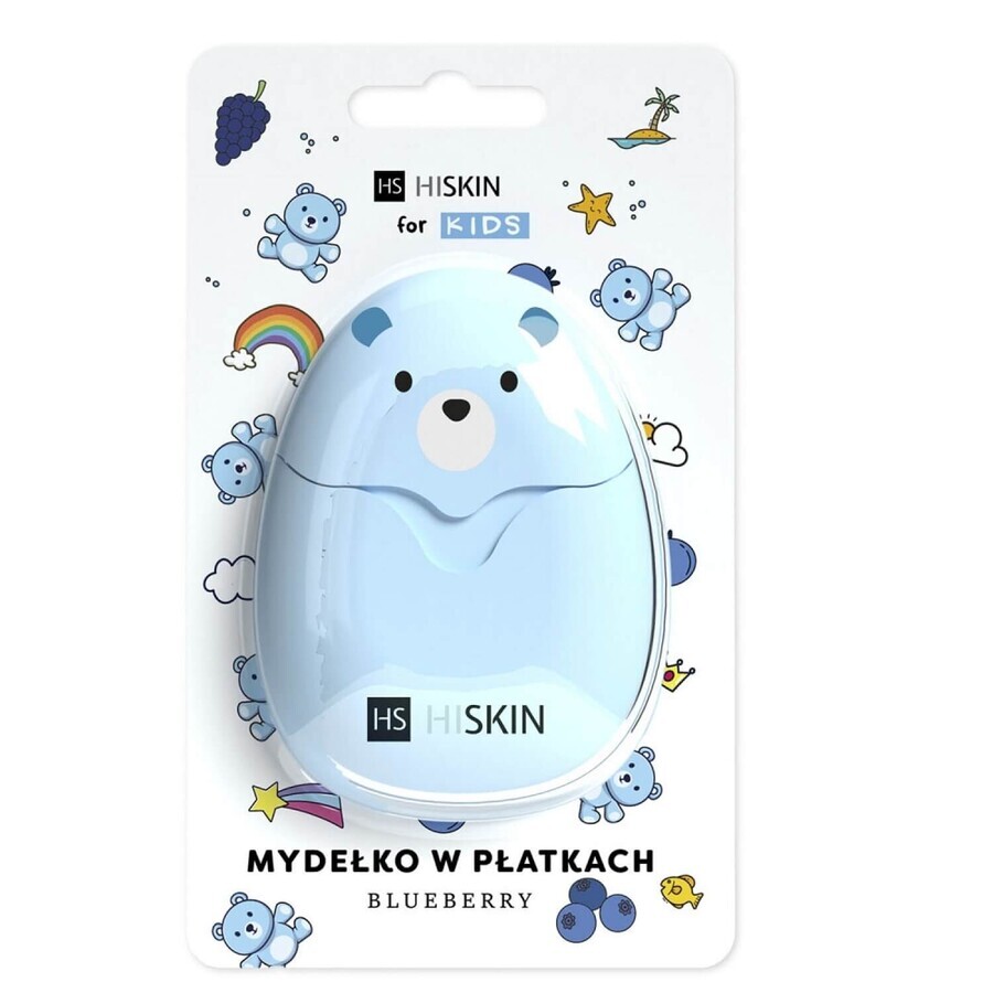 Cumpără HiSkin For Kids, săpun cu fulgi, Blueberry, 50 buc HiSkin For Kids, săpun cu fulgi, Blueberry, 50 buc