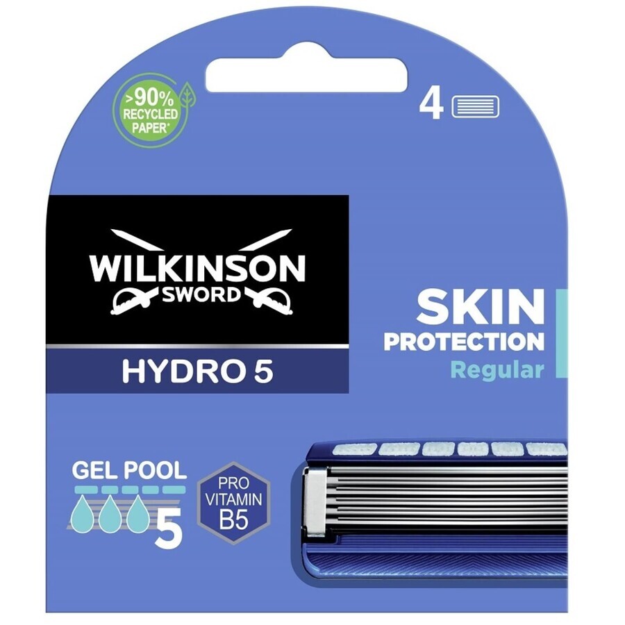 Buy Wilkinson Sword Hydro 5, replacement cartridges, Skin Protection Regular, 4 pieces Wilkinson Sword Hydro 5, replacement cartridges, Skin Protection Regular, 4 pieces