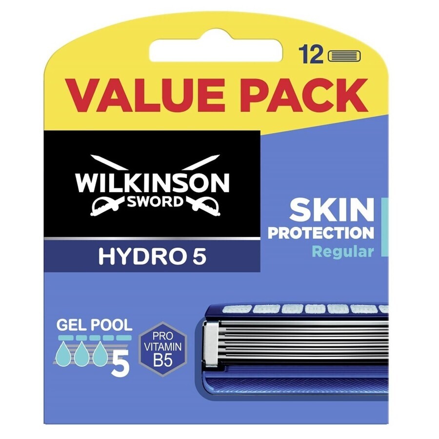Acquista Wilkinson Sword Hydro 5, cartucce di ricambio, Protezione della pelle regolare, 12 pezzi Wilkinson Sword Hydro 5, cartucce di ricambio, Protezione della pelle regolare, 12 pezzi