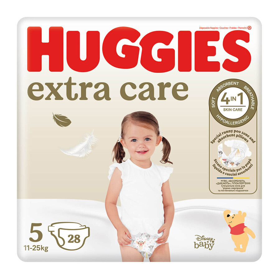 Buy Huggies Extra Care, diapers, Disney, size 5, 11-25 kg, Jumbo, 28 pcs Huggies Extra Care, diapers, Disney, size 5, 11-25 kg, Jumbo, 28 pcs