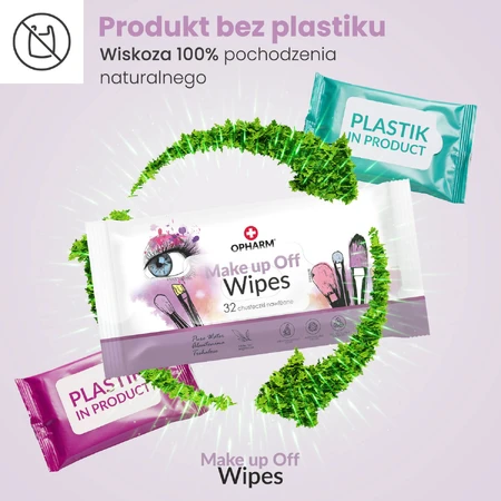 Opharm Make Up Off Wipes, make-up remover doekjes, 32 stuks