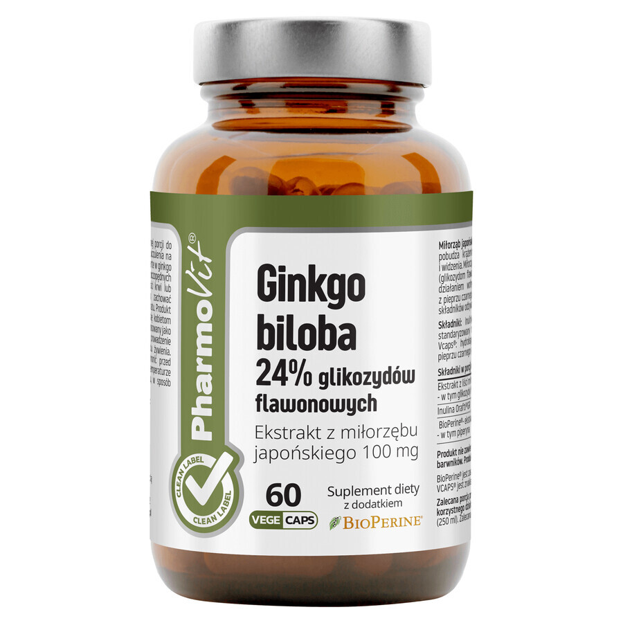 Shop PharmoVit Ginkgo Biloba, Ginkgo Biloba, 60 Kapseln PharmoVit Ginkgo Biloba, Ginkgo Biloba, 60 Kapseln