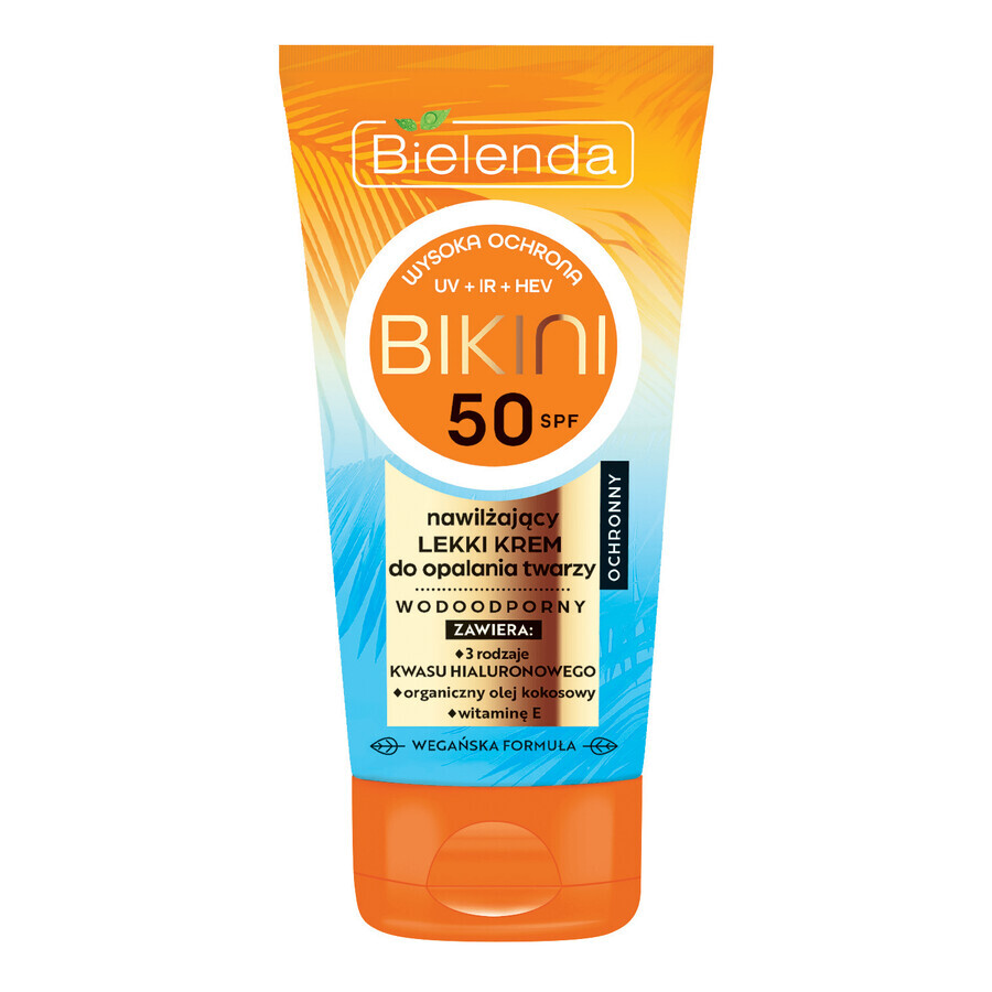 Winkel op Bielenda Bikini S.O.S., hydraterende lichte zonnecrème voor het gezicht, waterbestendig, SPF 50+, 50 ml Bielenda Bikini S.O.S., hydraterende lichte zonnecrème voor het gezicht, waterbestendig, SPF 50+, 50 ml