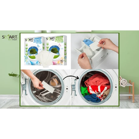 Smart Eco Wash, washing and soaking sheets, freshness, 40 pcs
