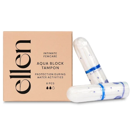 Ellen Sport Aqua Block, tampones higiénicos para piscinas, 8 piezas