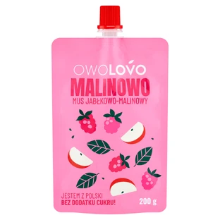 Mousse framboise-pomme Owolovo en tube, 200 g