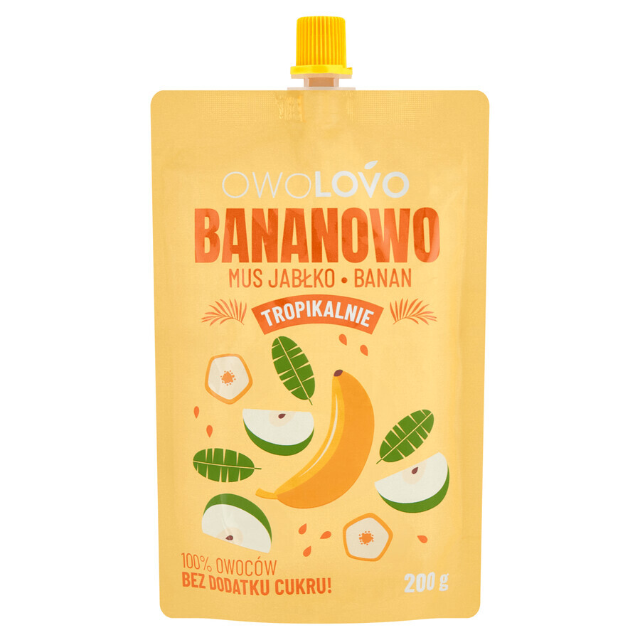 Comprar Owolovo Tropically Mousse de plátano y manzana en tubo, 200 g Owolovo Tropically Mousse de plátano y manzana en tubo, 200 g