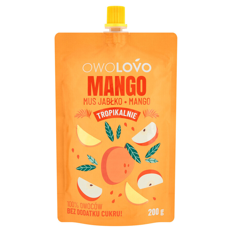 Comprar Owolovo Tropically Mousse de Mango Manzana-Mango en tubo, 200 g Owolovo Tropically Mousse de Mango Manzana-Mango en tubo, 200 g