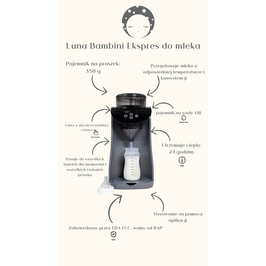 Luna Bambini, modified milk machine