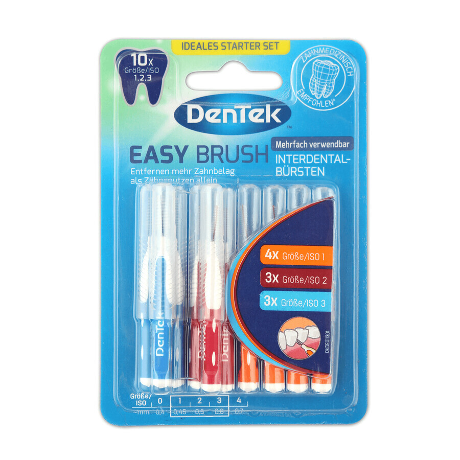 Buy DenTek Easy Brush, interdental brushes, mix, 10 pieces DenTek Easy Brush, interdental brushes, mix, 10 pieces