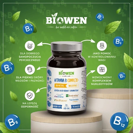 Biowen Vitamin B-Komplex+, 90 Kapseln