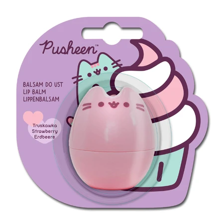 Pusheen 3D lip balm, strawberry, 6 g
