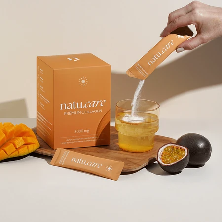 Natu.Care Premium Collagène 5000 mg, arôme mangue-maracuja, 30 sachets