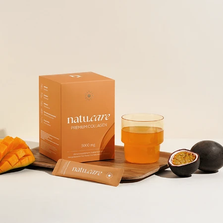 Natu.Care Premium Collagène 5000 mg, arôme mangue-maracuja, 30 sachets