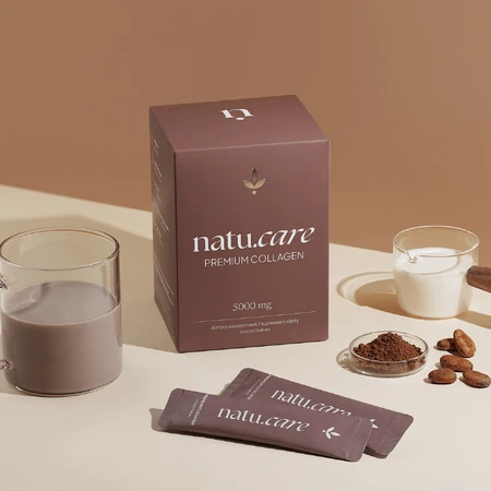Natu.Care Premium Colágeno 5000 mg, cacao, 30 sobres
