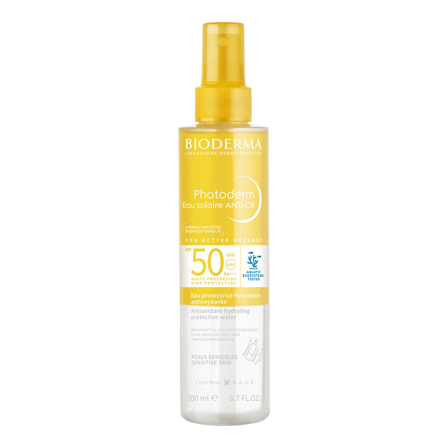 Shop Bioderma Photoderm Eau Solaire Anti-Ox, antioxidatives biphasisches Schutzwasser, SPF 50+, 200 ml Bioderma Photoderm Eau Solaire Anti-Ox, antioxidatives biphasisches Schutzwasser, SPF 50+, 200 ml