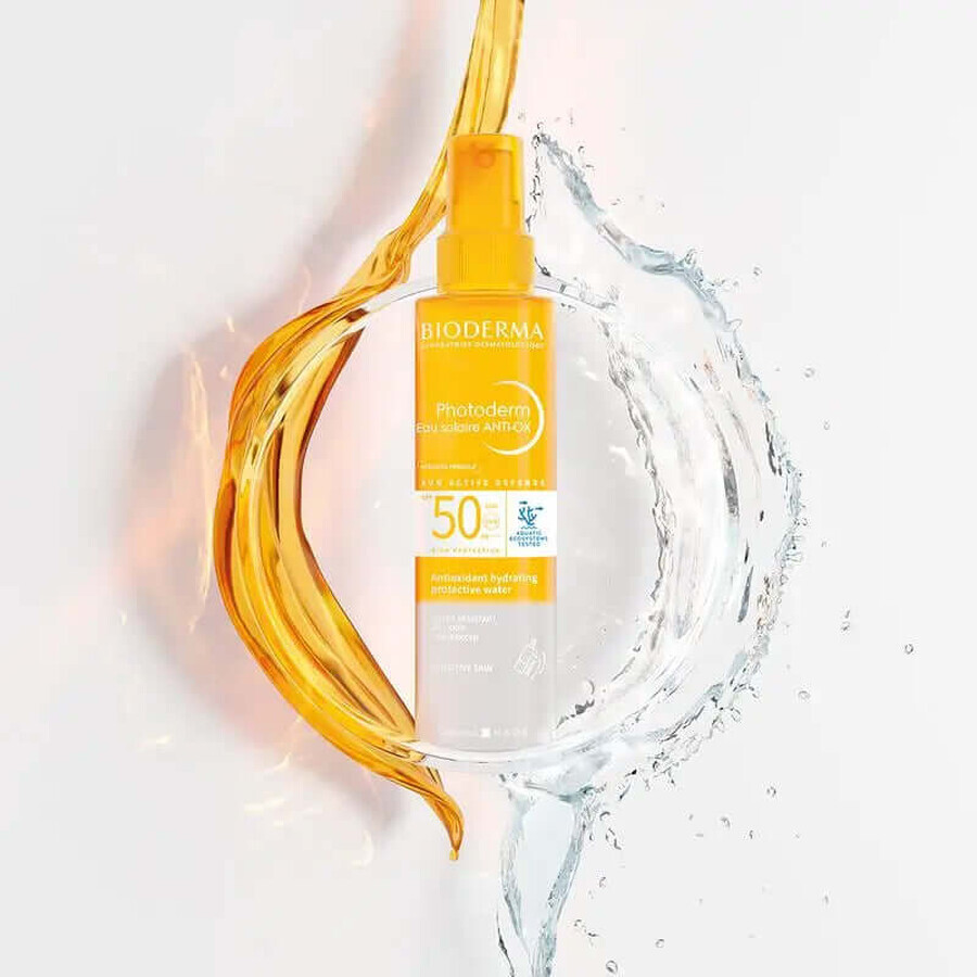 Bioderma Photoderm Eau Solaire Anti-Ox, antioxidatives biphasisches Schutzwasser, SPF 50+, 200 ml Bioderma Photoderm Eau Solaire Anti-Ox, antioxidatives biphasisches Schutzwasser, SPF 50+, 200 ml