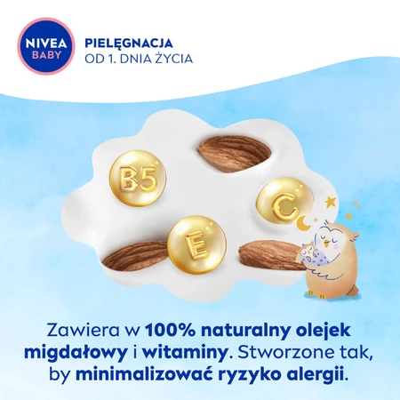 Nivea Baby, leche hidratante antes de dormir, a partir del 1 día de edad, 200 ml