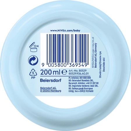 Nivea Baby, face and body care cream, from the first day, 200 ml