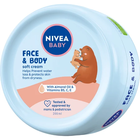 Nivea Baby, face and body care cream, from the first day, 200 ml