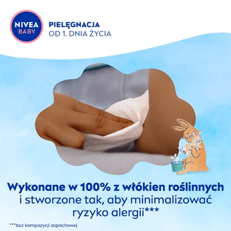 Nivea Baby 99% Puur Water, biologisch afbreekbare vochtige doekjes, 3 x 57 stuks