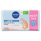 Nivea Baby Soft&amp;amp;Cream, vochtige doekjes, biologisch afbreekbaar, 4 x 57 stuks