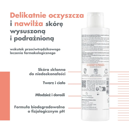 Avene Cleanance Hydra, crema limpiadora y calmante para rostro y cuerpo después de tratamientos farmacológicos, 200 ml