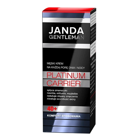 Janda Gentleman Platinum Carrier 40+, crema facial para hombres, 50 ml