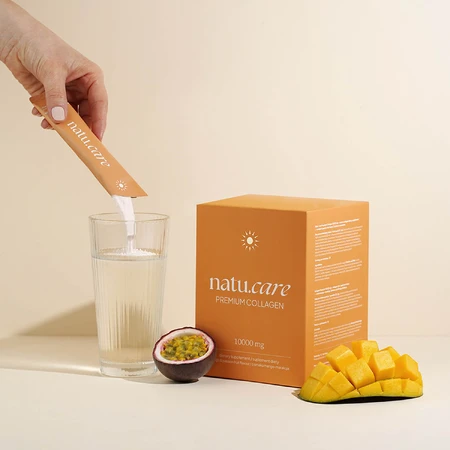 Natu.Care Premium Collageen 10.000 mg, mango-passievrucht, 30 zakjes