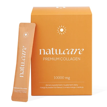 Natu.Care Premium Collageen 10.000 mg, mango-passievrucht, 30 zakjes